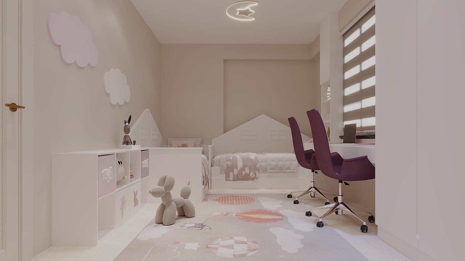 Ö.B Evi / Çocuk Odası - İç Mimari ve Tasarım Projesi (1)