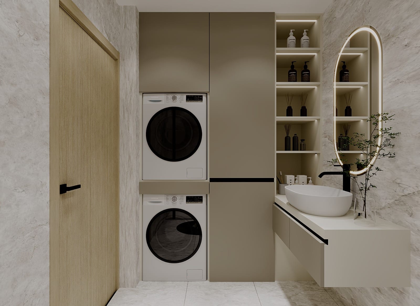 R.B Evi / Banyo - İç Mimari ve Tasarım Projesi (2)